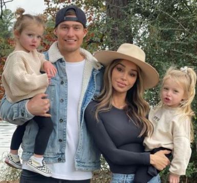 Haley Giraldo with her husband Matt Williams and children